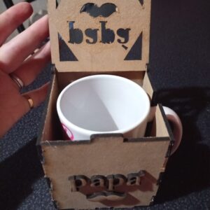 PORTA TAZAS "PAPÁ" – MDF 3 MM ☕👔